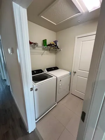 a view of storage and utility room