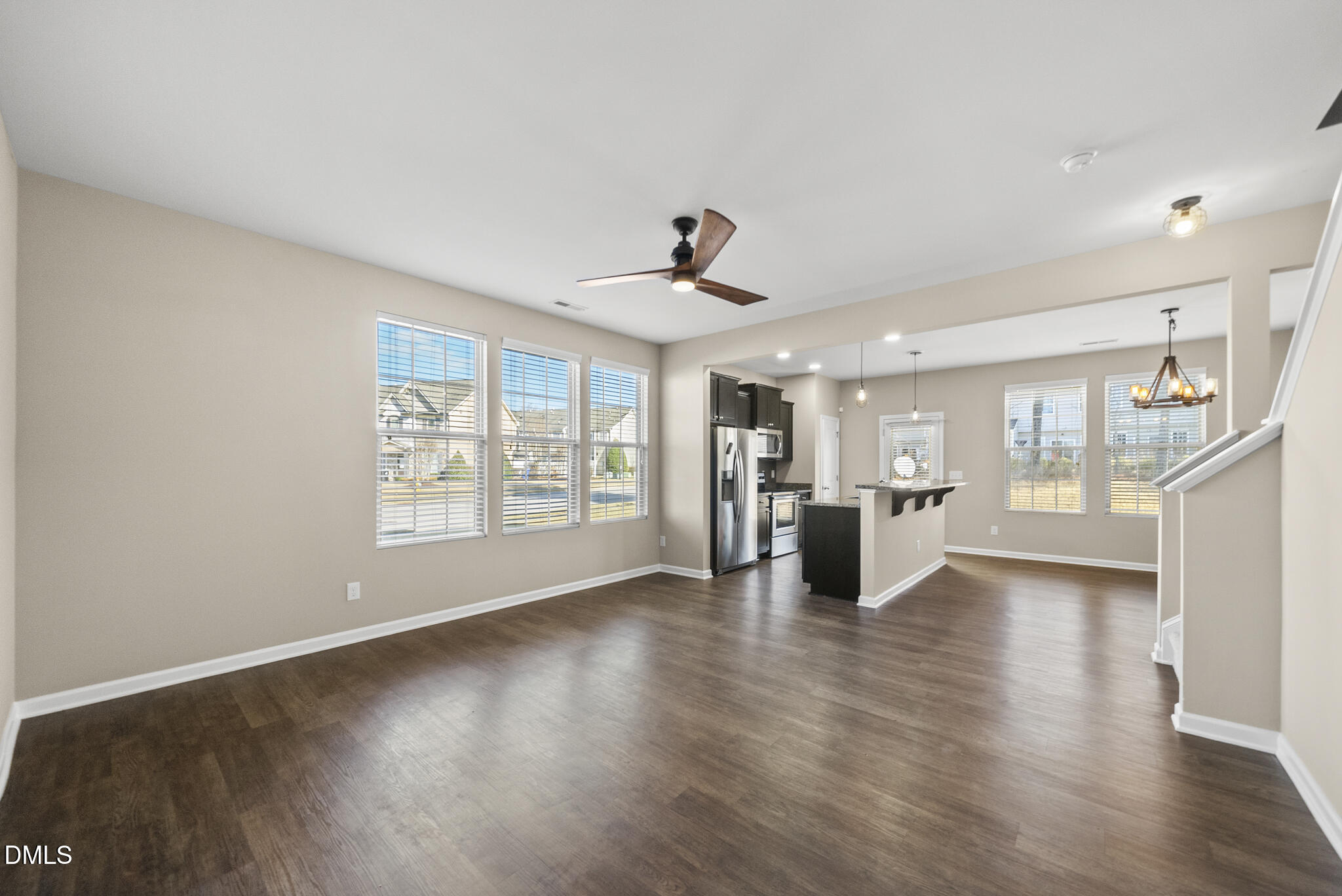 Family Room with view of Kitchen