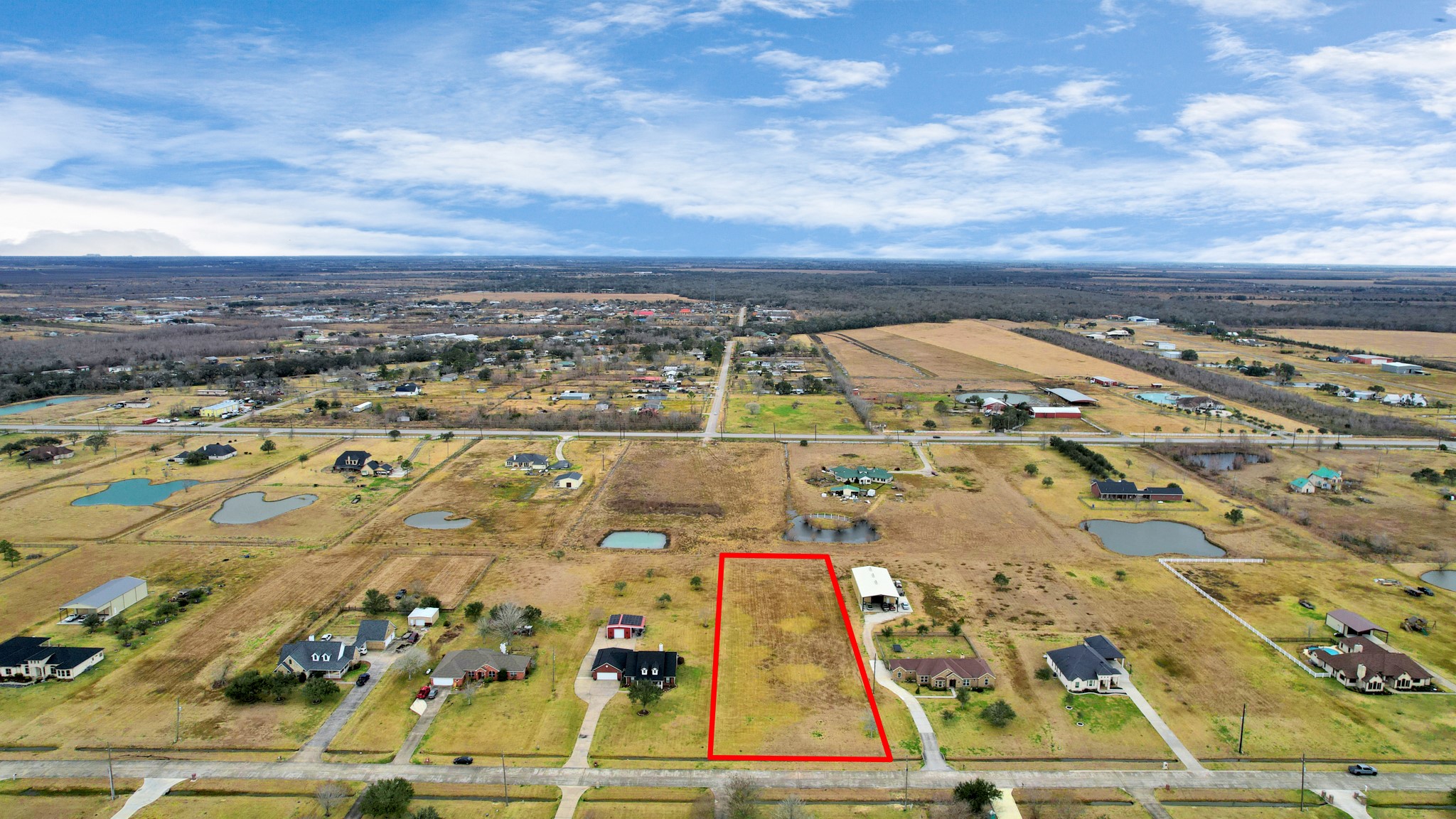 7419 Augusta Lane Rosharon, TX 77583 - Photo 25 of 35 an aerial view of residential building with parking space