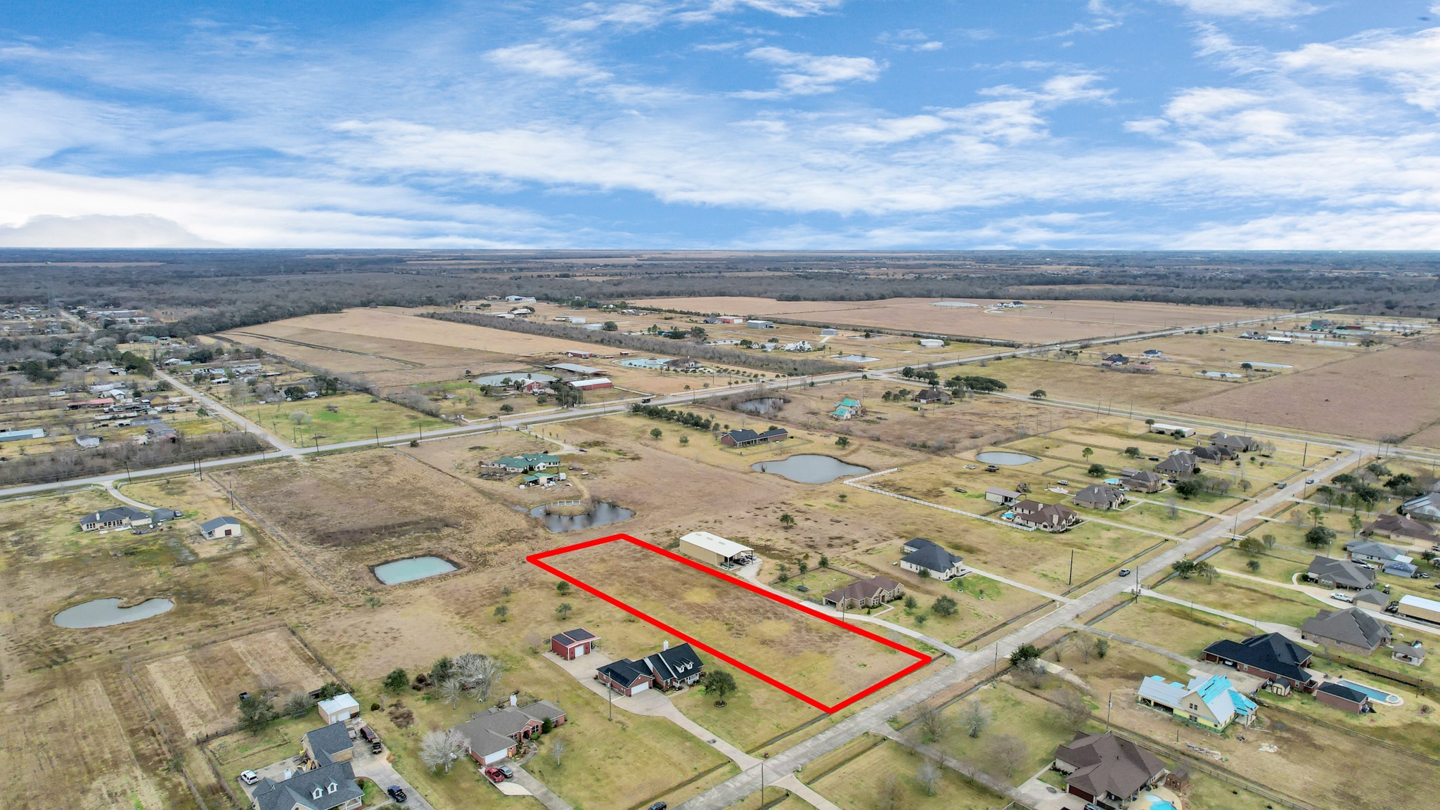 7419 Augusta Lane Rosharon, TX 77583 - Photo 26 of 35 an aerial view of residential houses with outdoor space