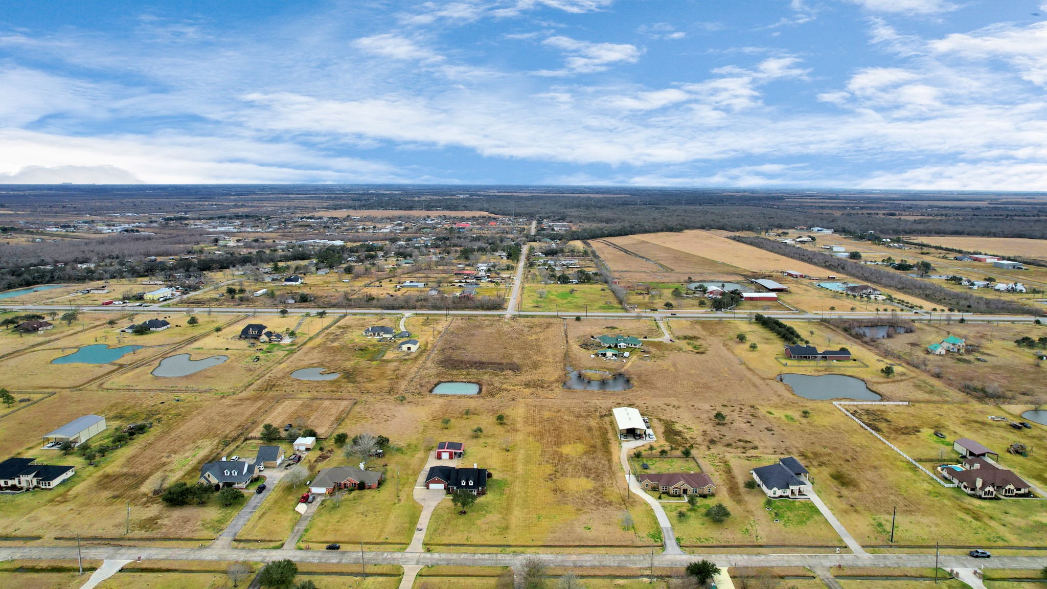 7419 Augusta Lane Rosharon, TX 77583 - Photo 33 of 35 an aerial view of residential building with parking space