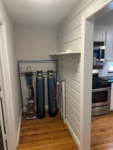 a view of a walk in closet