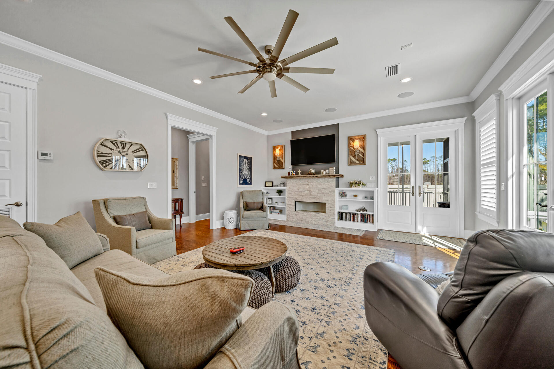 90 Delbert Lane Santa Rosa Beach, FL 32459 - Photo 25 of 47 a living room with furniture flat screen tv and a large window