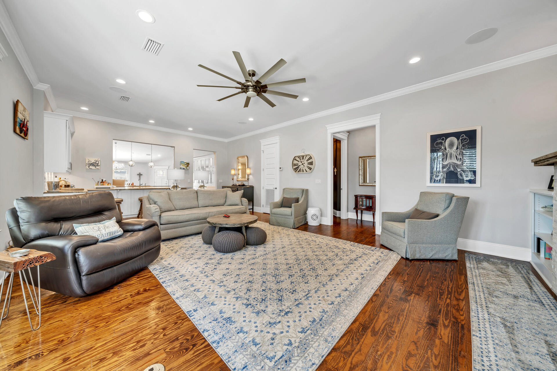 90 Delbert Lane Santa Rosa Beach, FL 32459 - Photo 28 of 47 a living room with furniture and a wooden floor
