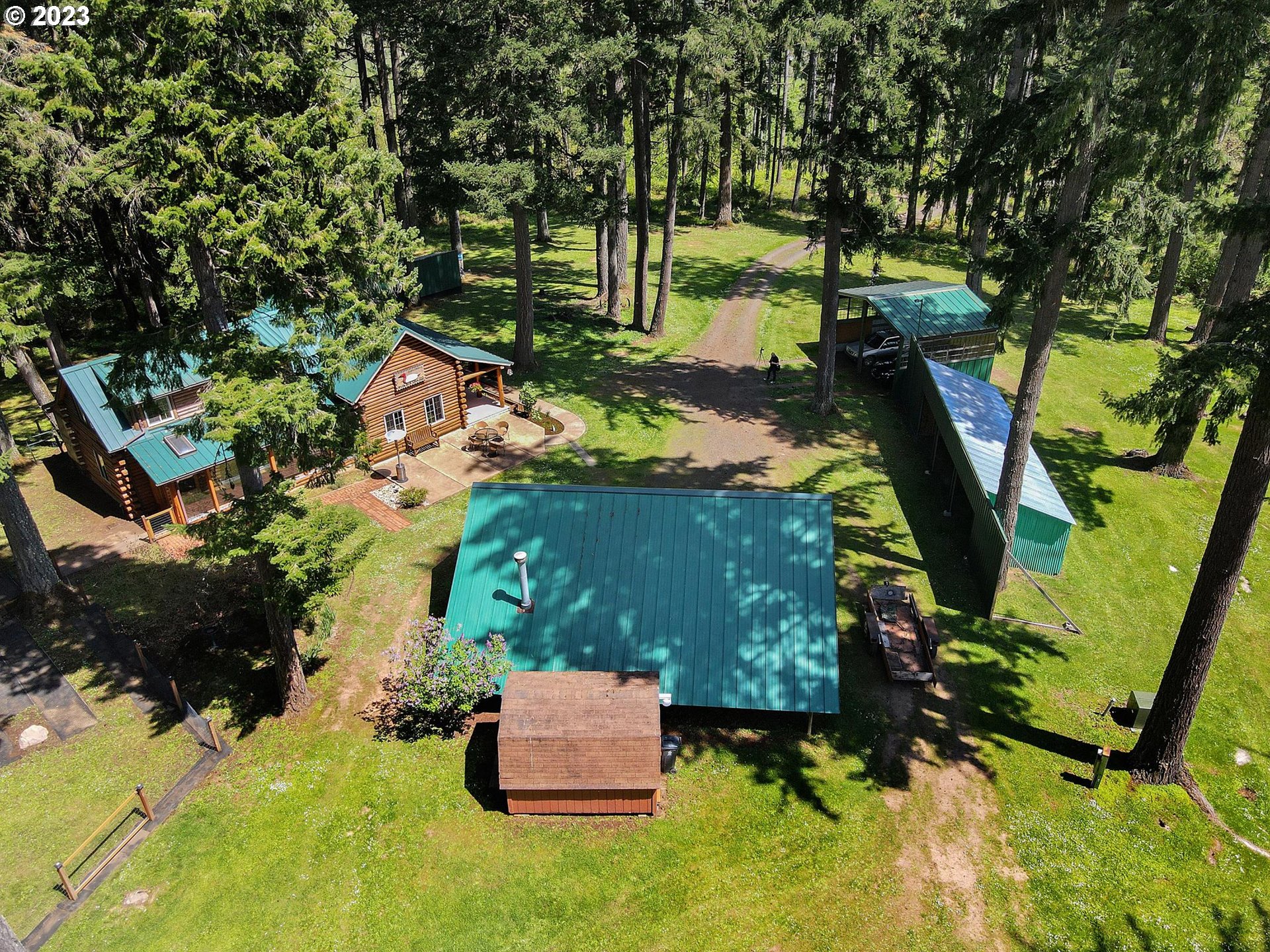 5625 Cooper Hollow Road Dallas, OR 97338 - Photo 40 of 48 an aerial view of a house with a yard