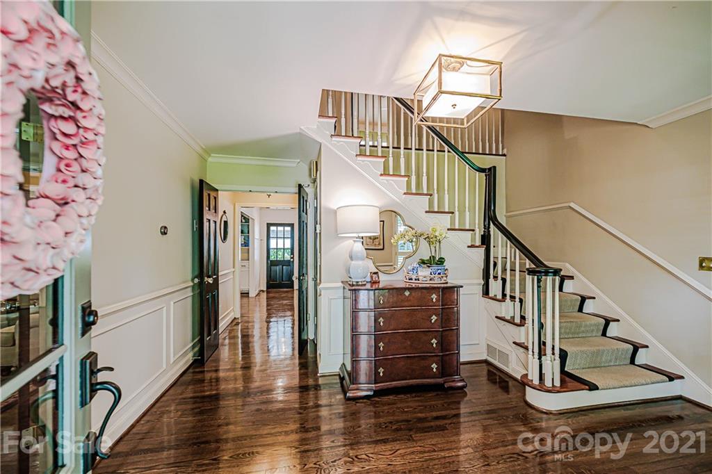 2831 Wickersham Road Charlotte, NC 28211 - Photo 3 of 47 a view of entryway livingroom and hall with wooden floor