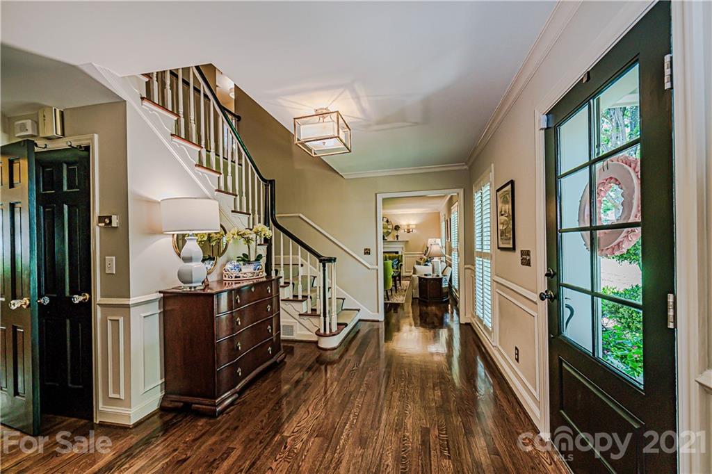 2831 Wickersham Road Charlotte, NC 28211 - Photo 5 of 47 a view of entryway and hall with wooden floor