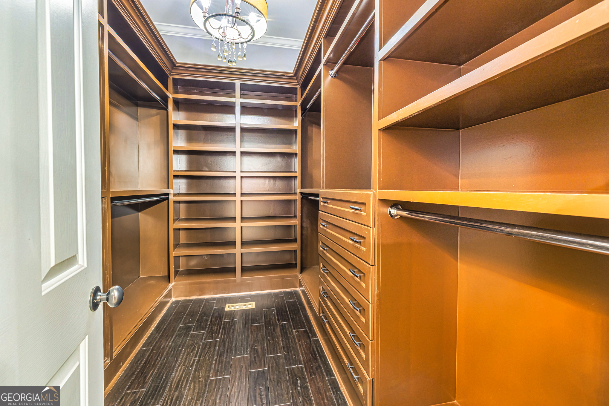 131 Lincoln Road Tyrone, GA 30290 - Photo 39 of 78 a view of walk in closet with empty racks