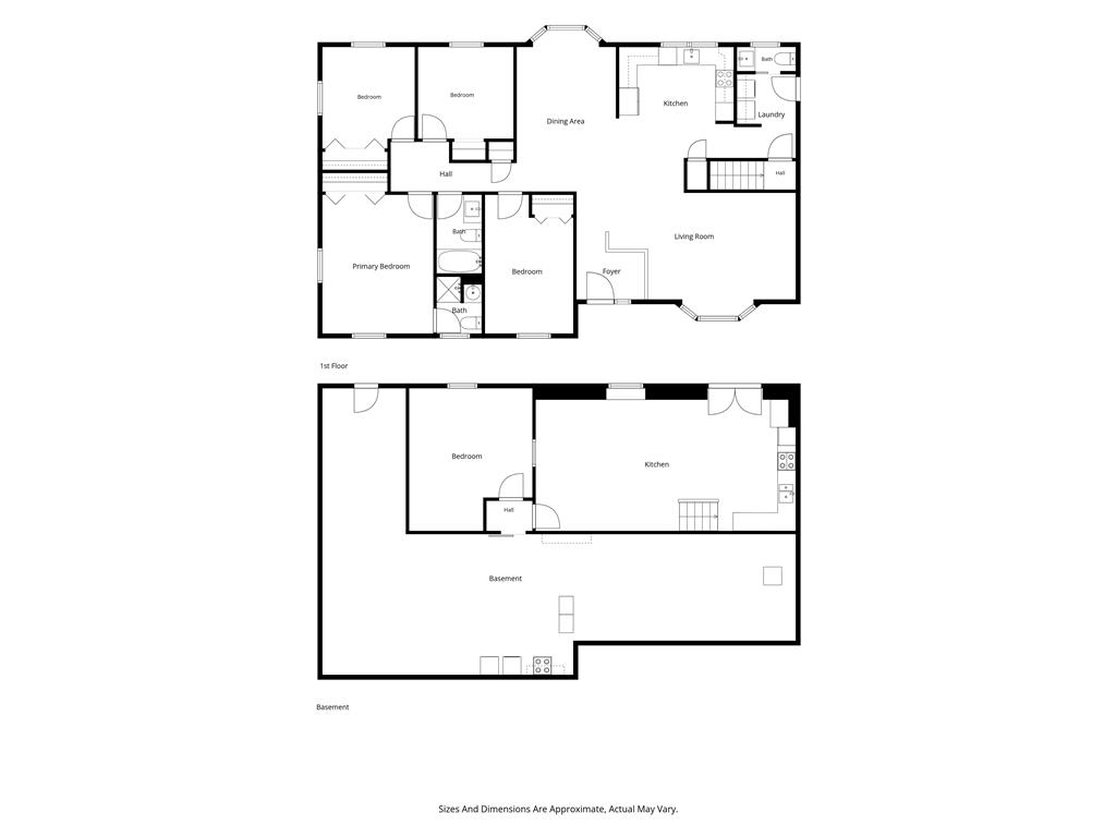 463 North Penn Dixie Road Bath, PA 18014 - Photo 86 of 86 Visualize your future home with this detailed two-story floor plan featuring a basement.