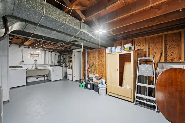 a view of a storage room