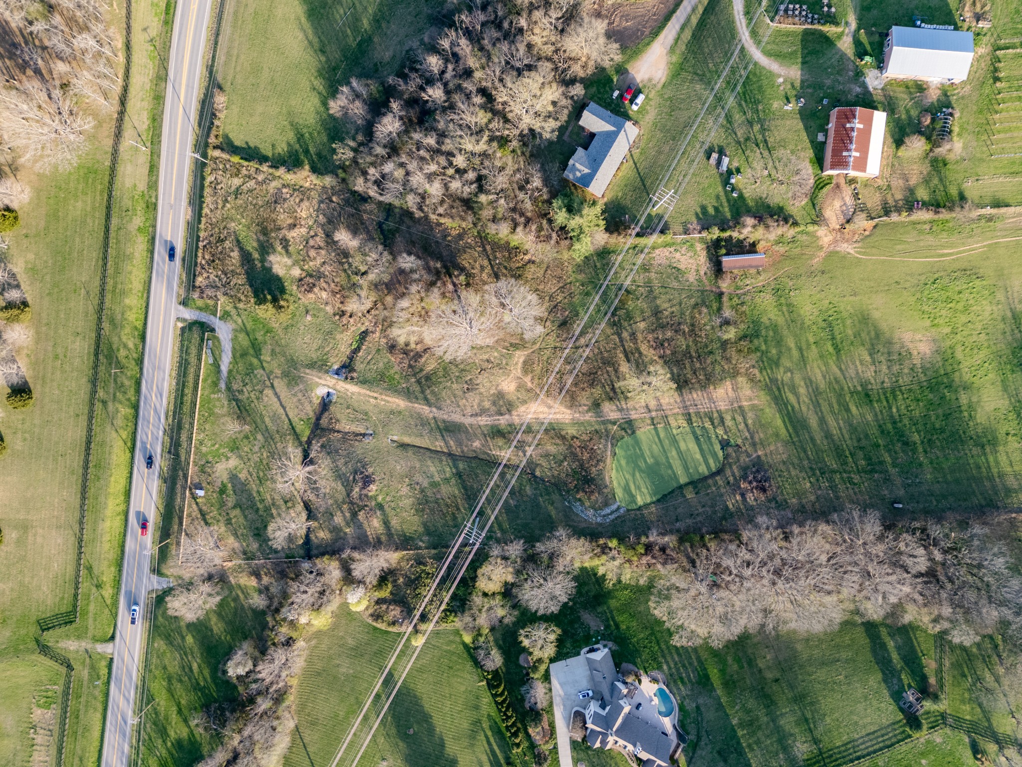 4891 Murfreesboro Road Arrington, TN 37014 - Photo 9 of 14 an aerial view of residential house with outdoor space
