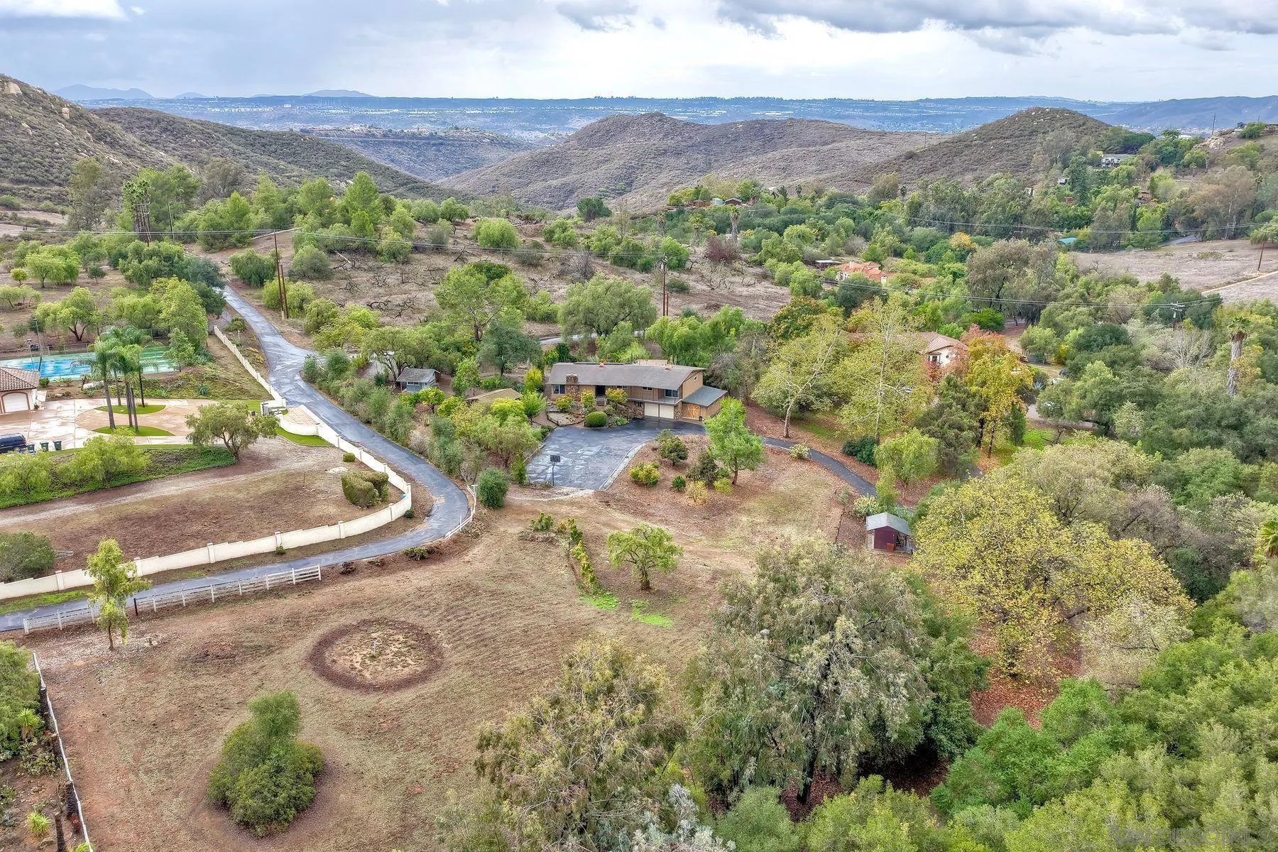 15260 Vali Hai Road Poway, CA 92064 - Photo 36 of 40 a view of a city with a mountain