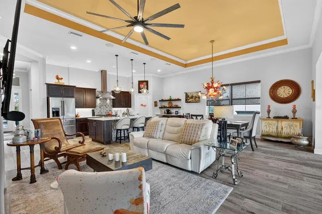 a view of swimming pool with a patio