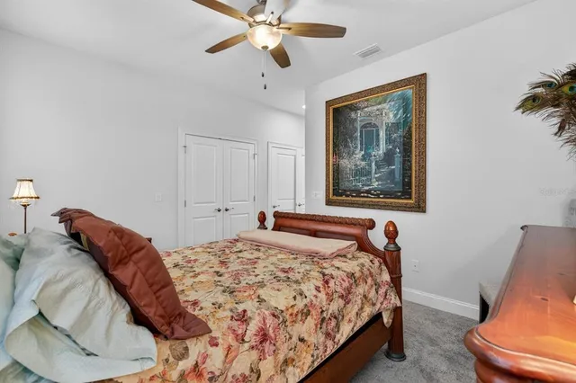 a view of a lake with houses