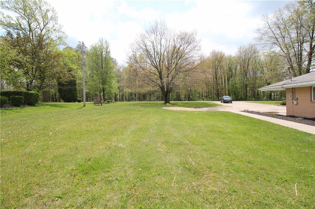 258 Douglass Road Beaver Falls, PA 15010 - Photo 6 of 25 Side Yard that Shows the Wide Concrete Driveway, a Turnaround, and Lots od Additional Yard !!!