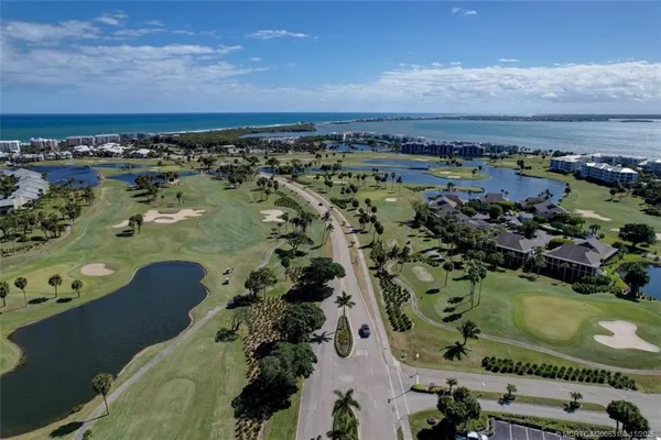 a view of a lake with outdoor space