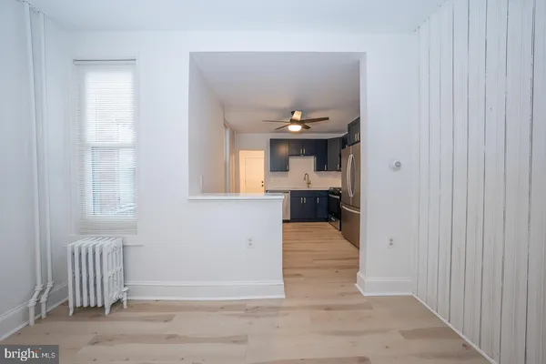 a view of kitchen and window