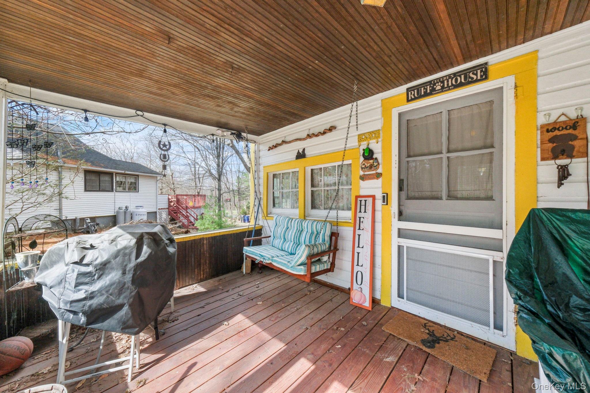 184 Yankee Lake Road Wurtsboro, NY 12790 - Photo 26 of 27 Porch featuring a grill