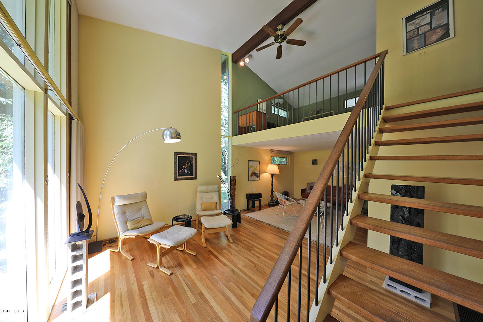 13 Hill Road Stockbridge, MA 01262 - Photo 17 of 27 a view of a living room with furniture and wooden floor