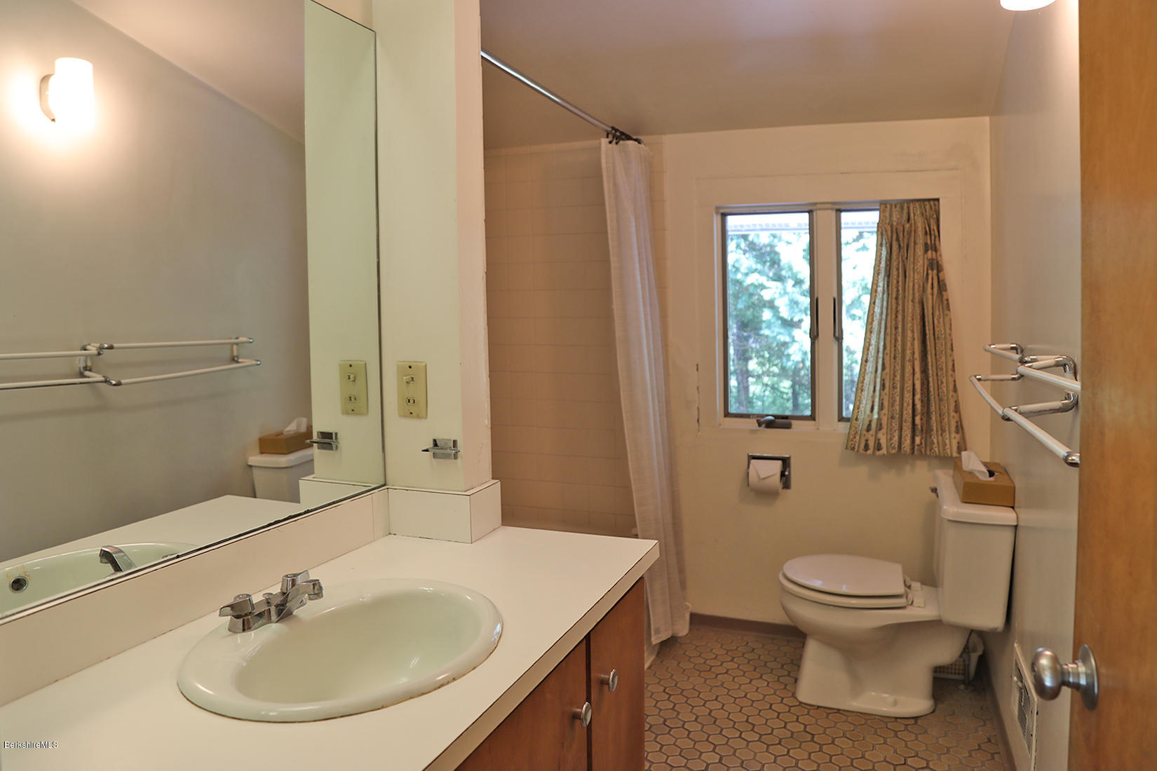 13 Hill Road Stockbridge, MA 01262 - Photo 25 of 27 a bathroom with a sink a toilet and a mirror