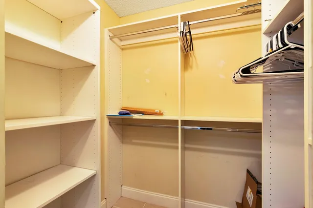 a view of a walk in closet
