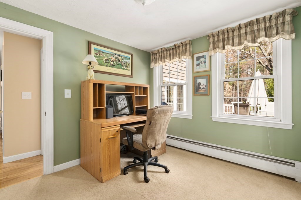 30 Evergreen Road Sudbury, MA 01776 - Photo 15 of 42 a view of a workspace with furniture and a window