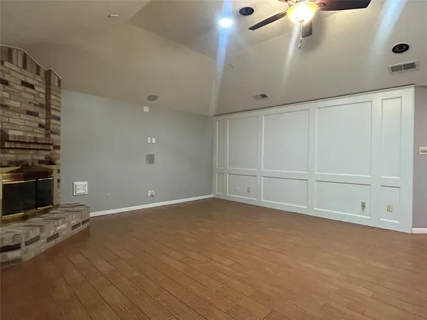 wooden floor in an empty room