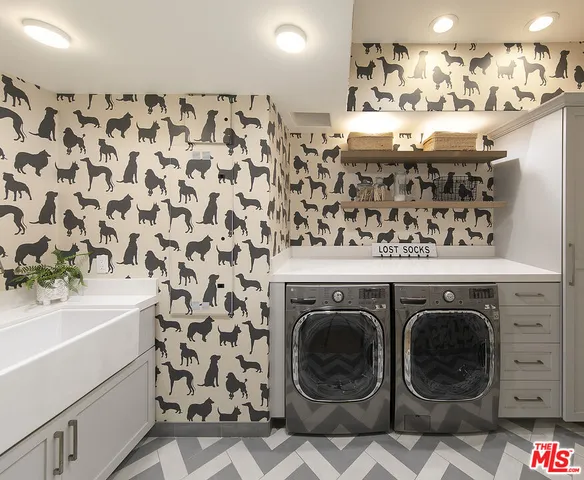 a view of a swimming pool with an outdoor space and seating area