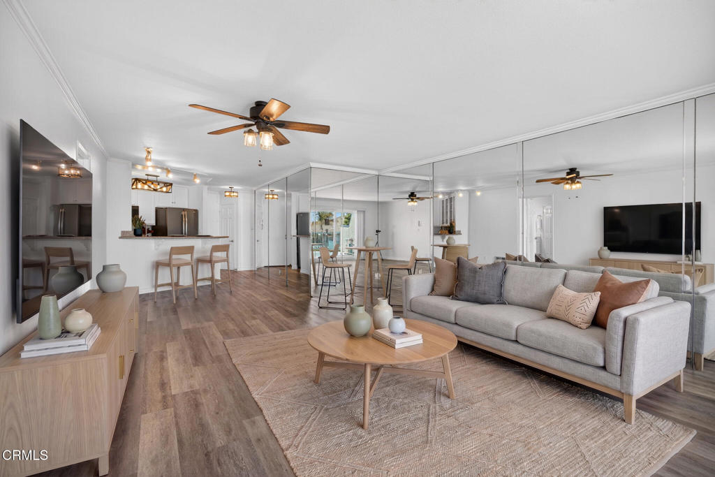 Virtual staging/ main living &kitchen