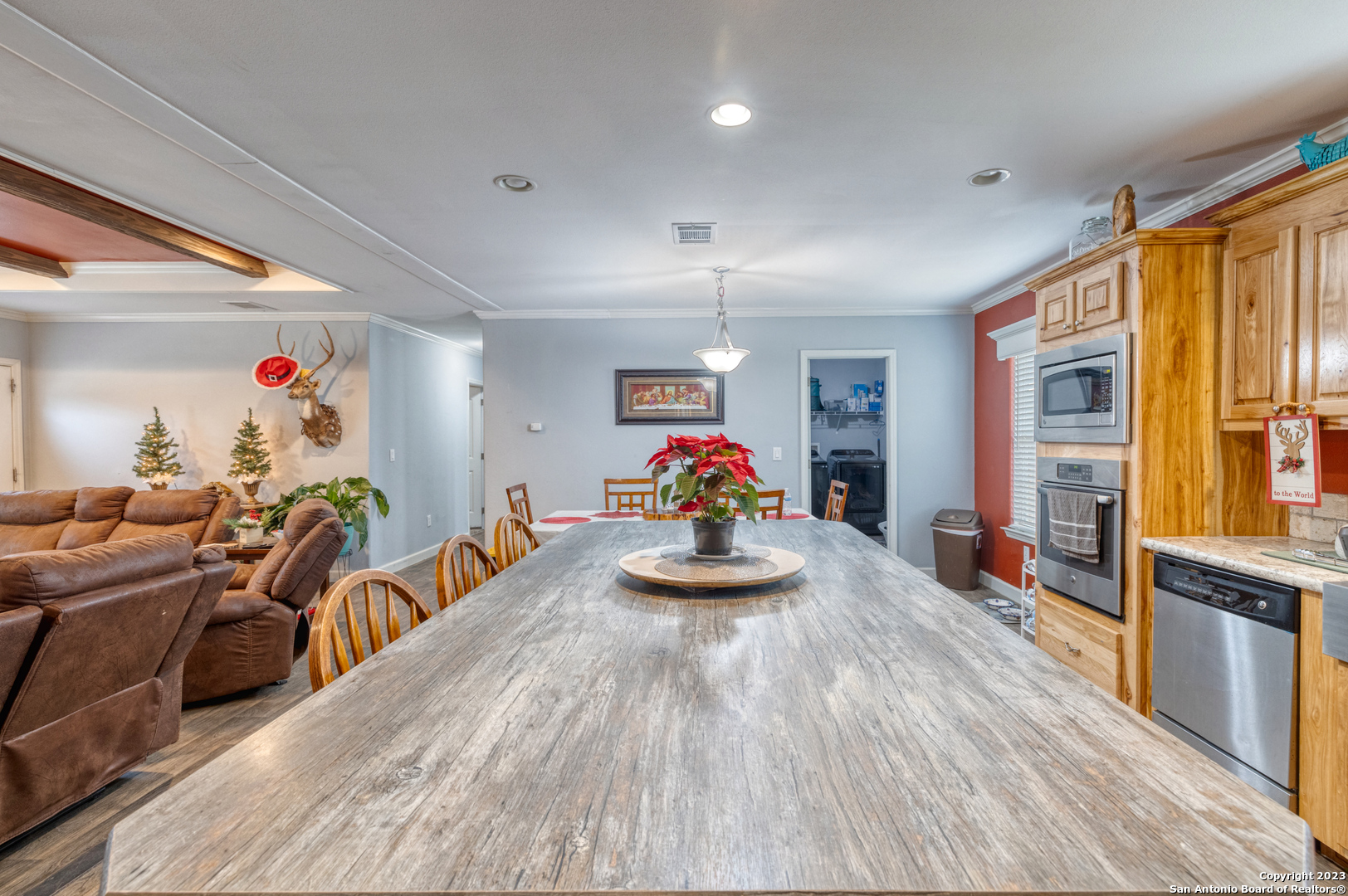 1189 North A Cr Concan, TX 78838 - Photo 53 of 68 a living room with furniture and a wooden floor