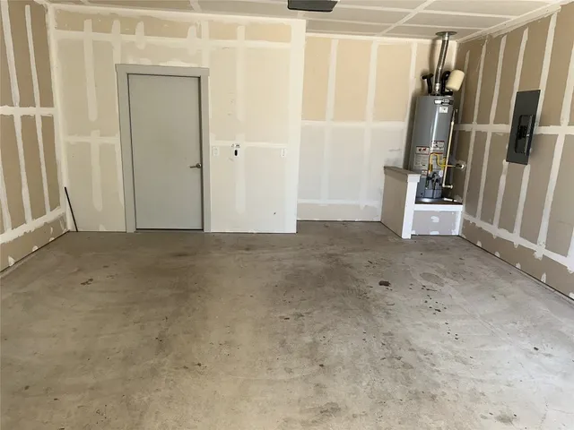 a view of empty room with stairs