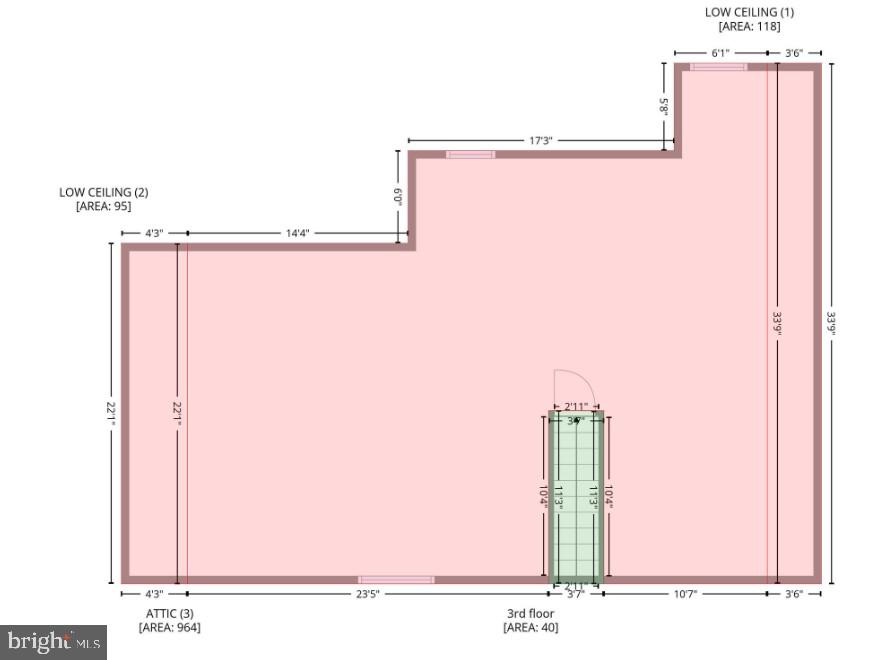 159 Harbor Inn Road Bayville, NJ 08721 - Photo 109 of 109 Floor Plan Unfinished Attic