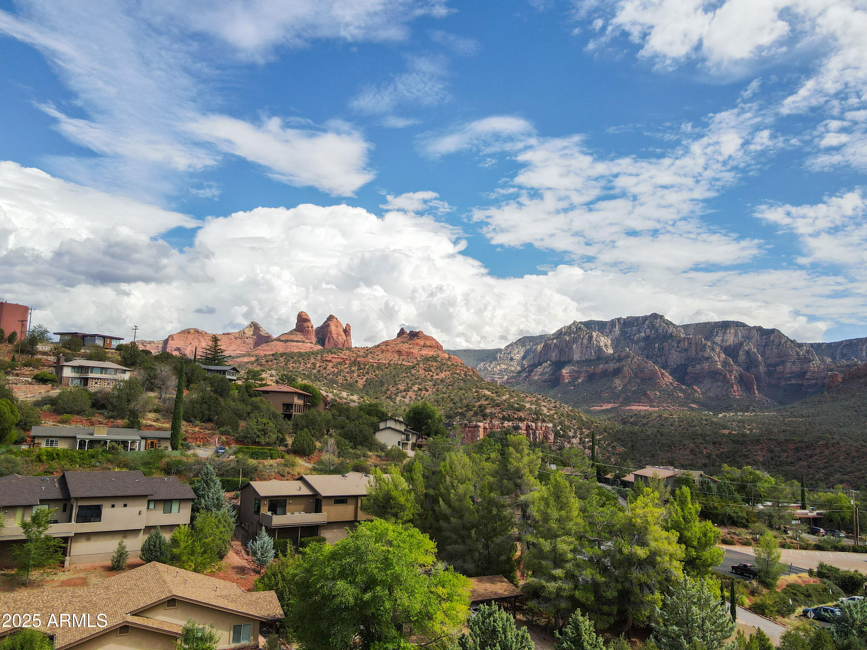 520 Jordan Road, Unit 4 Sedona, AZ 86336 - Photo 28 of 29 an aerial view of residential houses with outdoor space