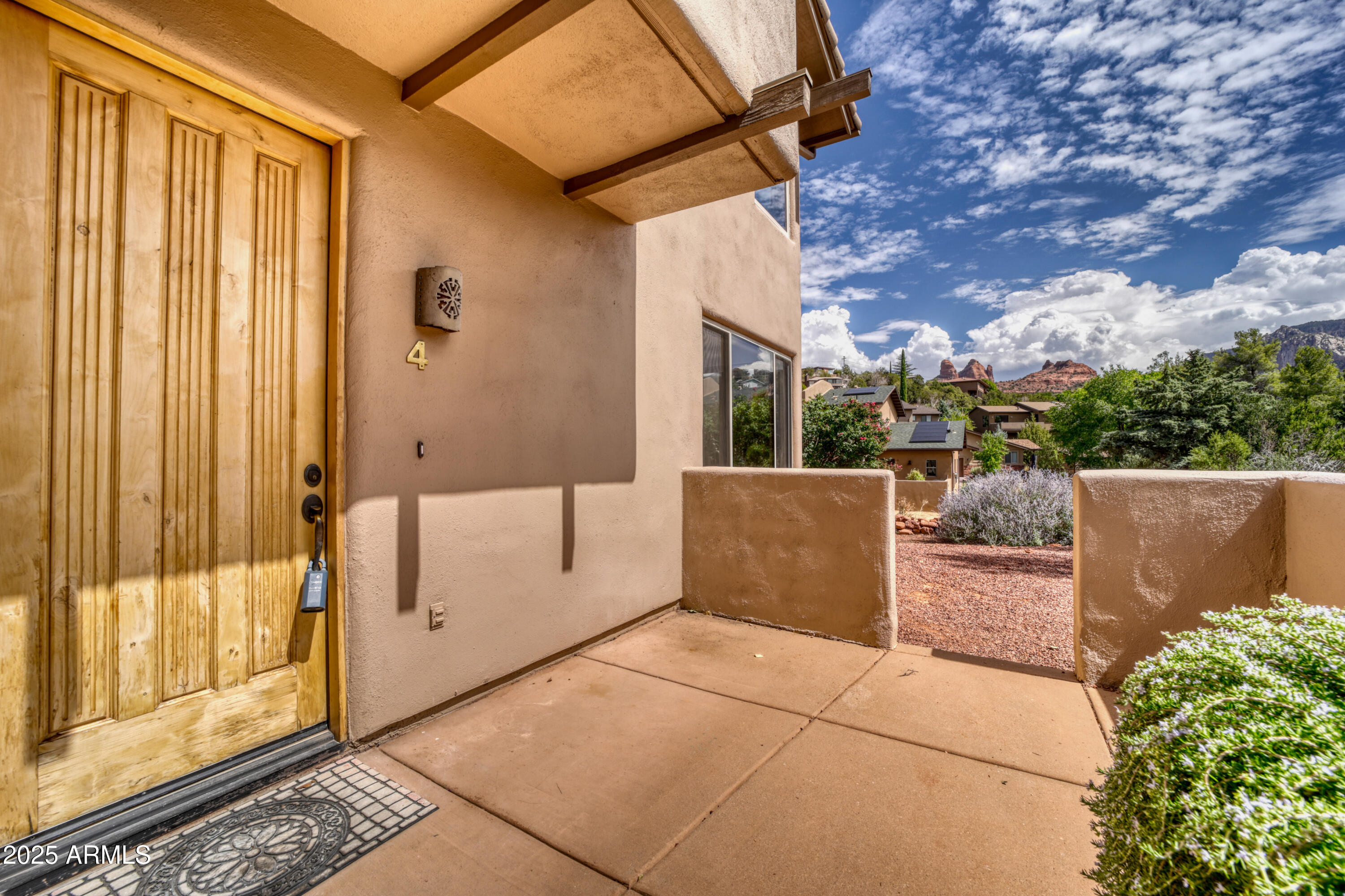 520 Jordan Road, Unit 4 Sedona, AZ 86336 - Photo 3 of 29 a view of a balcony with furniture