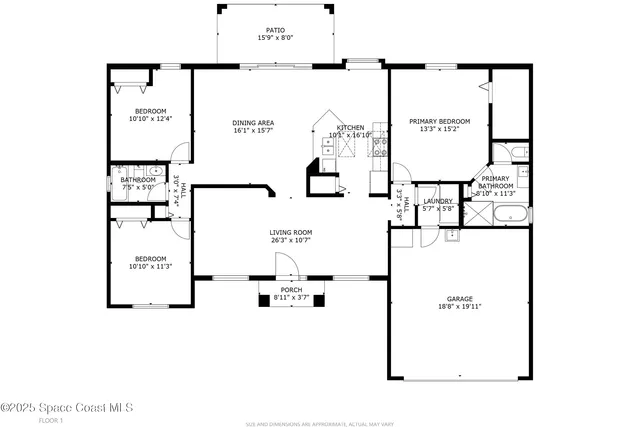 $315,000 | 152 Greenbrier Avenue Northwest, Palm Bay, FL 32907