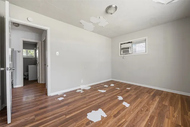wooden floor in an empty room