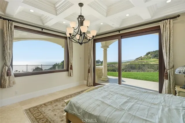 a view of an ocean and beach