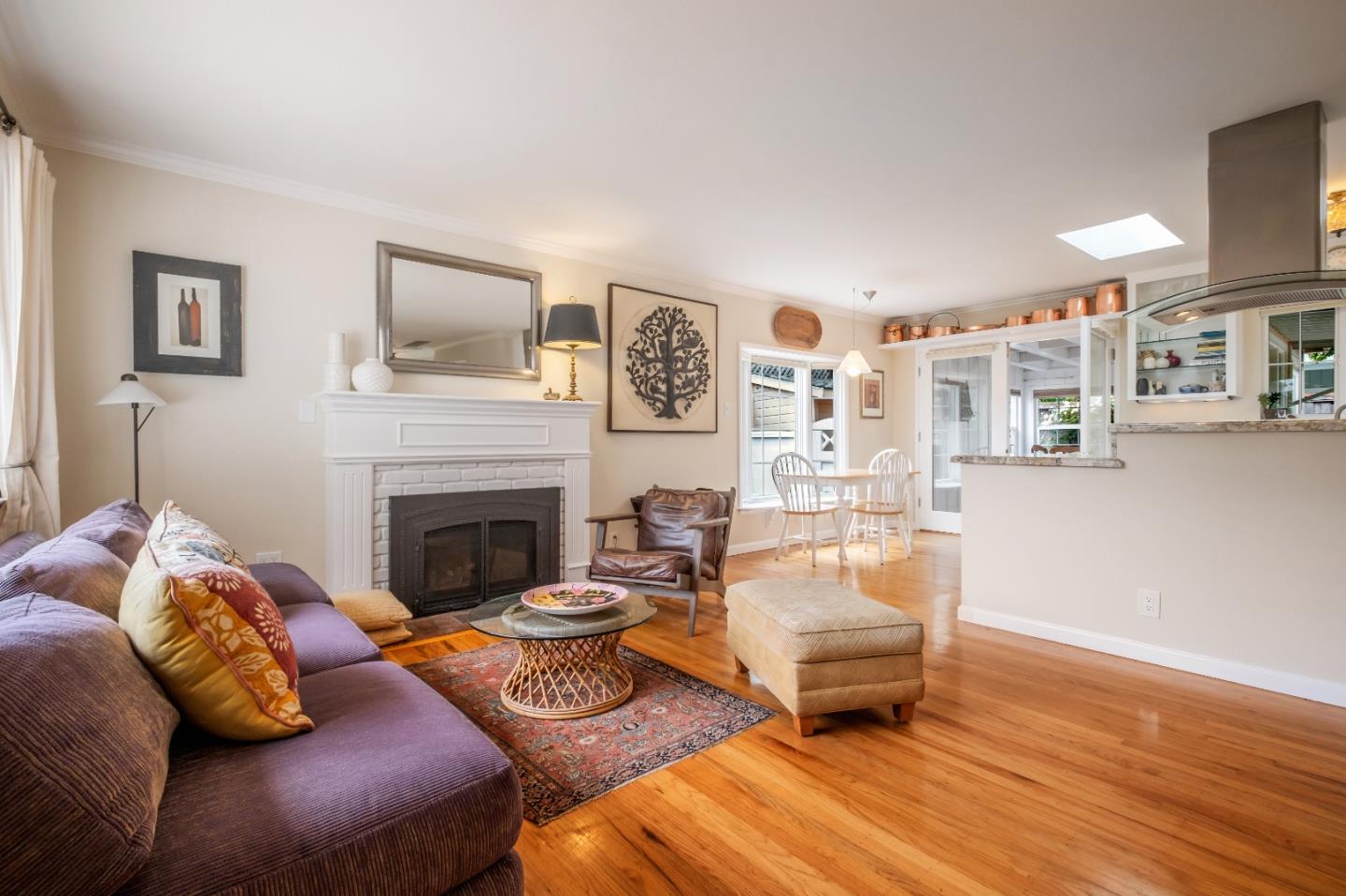 111 Farley Drive Aptos, CA 95003 - Photo 4 of 22 a living room with furniture and a fireplace