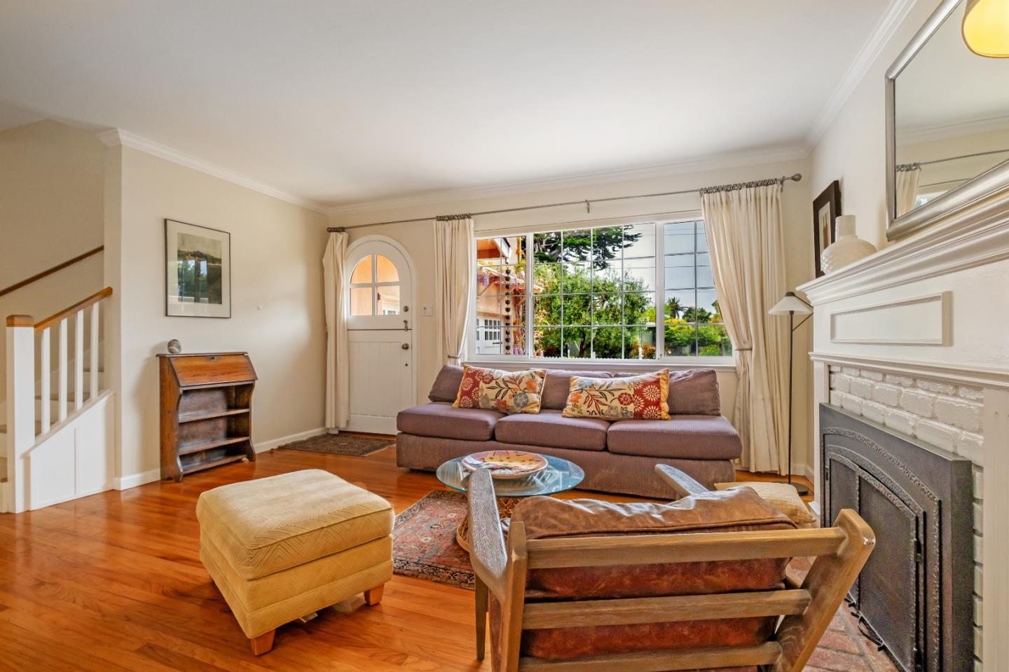 111 Farley Drive Aptos, CA 95003 - Photo 5 of 22 a living room with furniture and a fireplace
