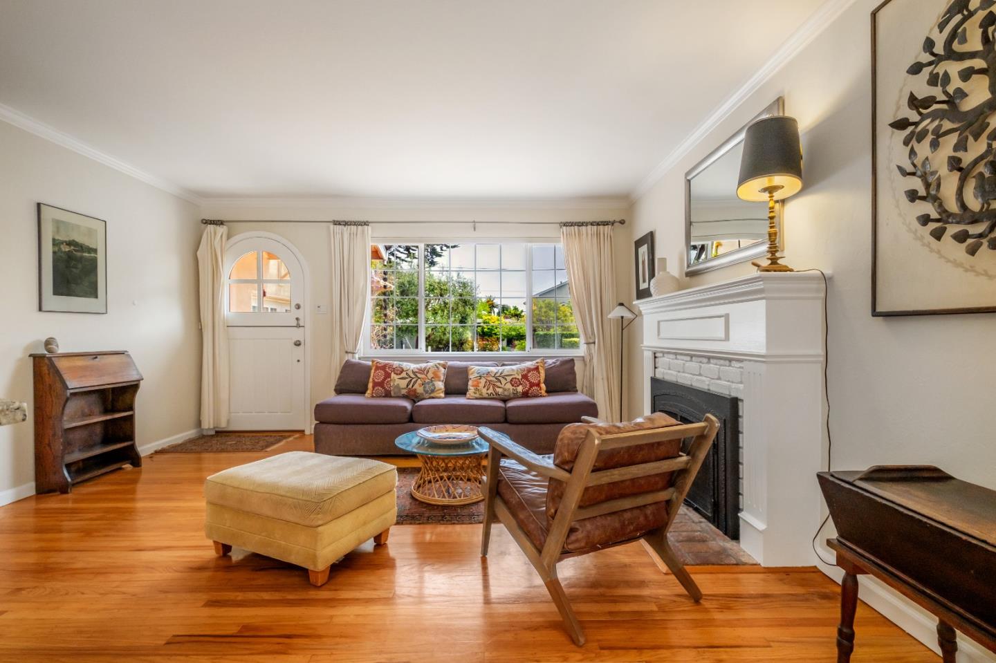 111 Farley Drive Aptos, CA 95003 - Photo 6 of 22 a living room with furniture and a fireplace