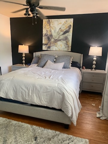 315 Sheridan Street Park Forest, IL 60466 - Photo 31 of 32 a bedroom with a bed and wooden floor