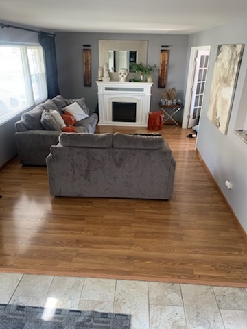315 Sheridan Street Park Forest, IL 60466 - Photo 7 of 32 a living room with furniture and a fireplace
