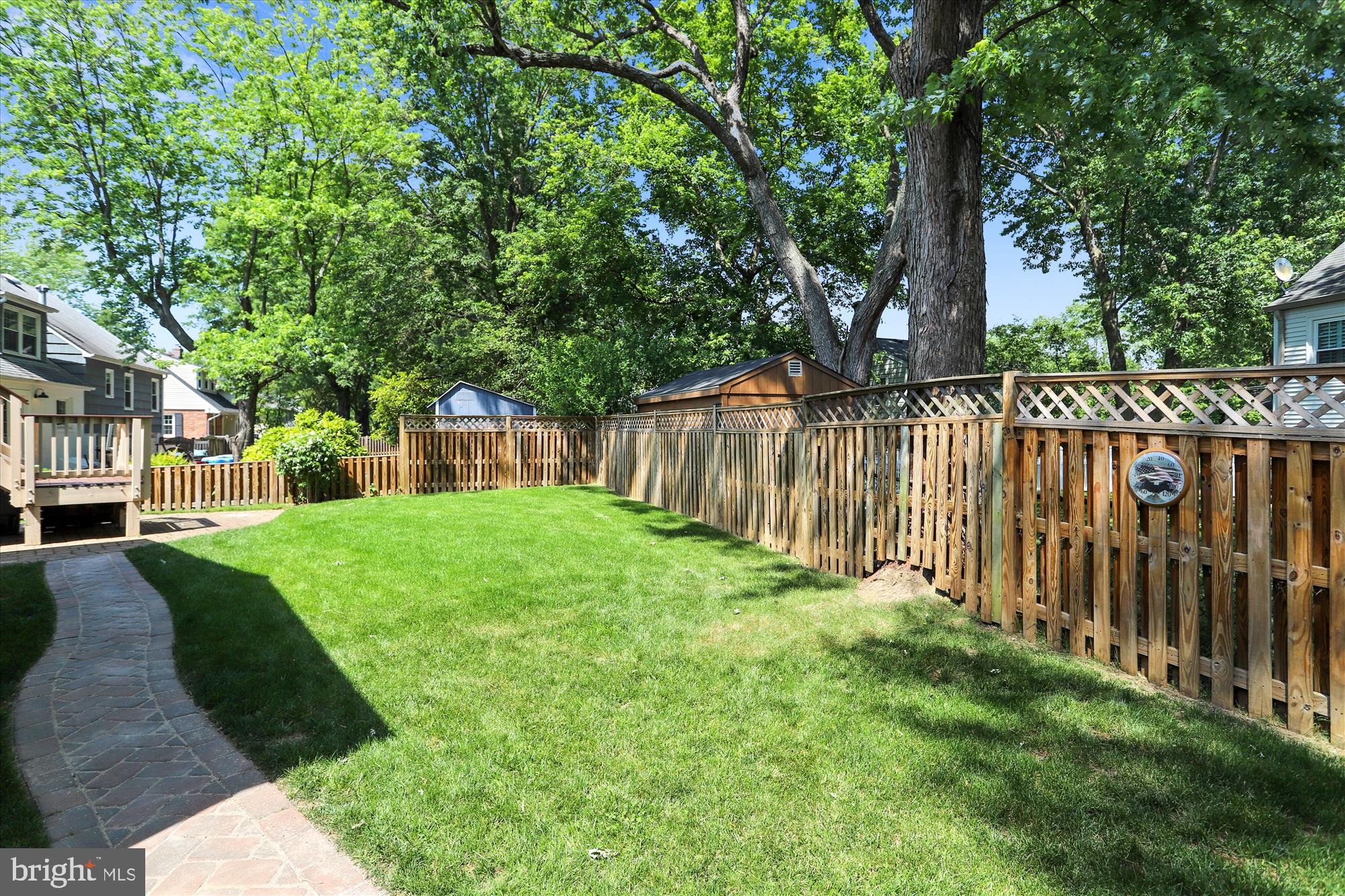 8427 Fort Hunt Road Alexandria, VA 22308 - Photo 31 of 35 Fully Fenced Backyard