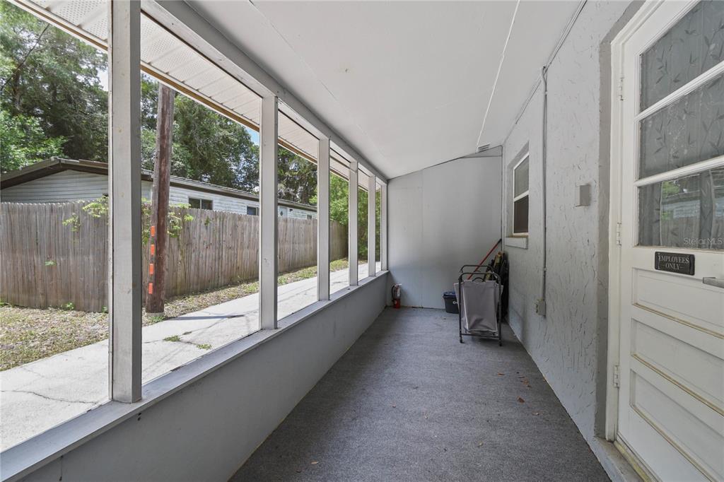 2706 Old Moultrie Road St. Augustine, FL 32086 - Photo 9 of 18 a view of a hallway with a porch