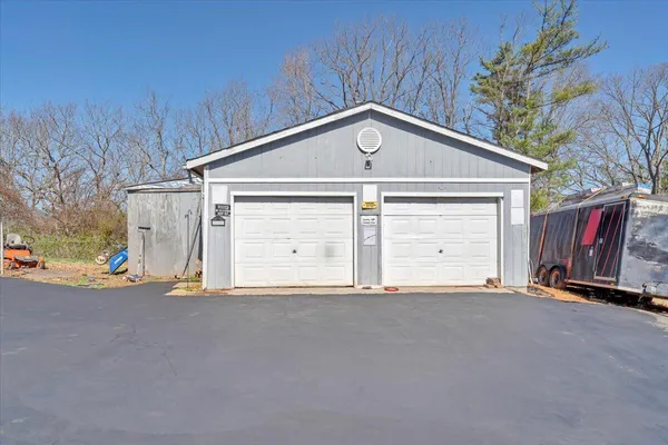 a view of a mountain with a outdoor space
