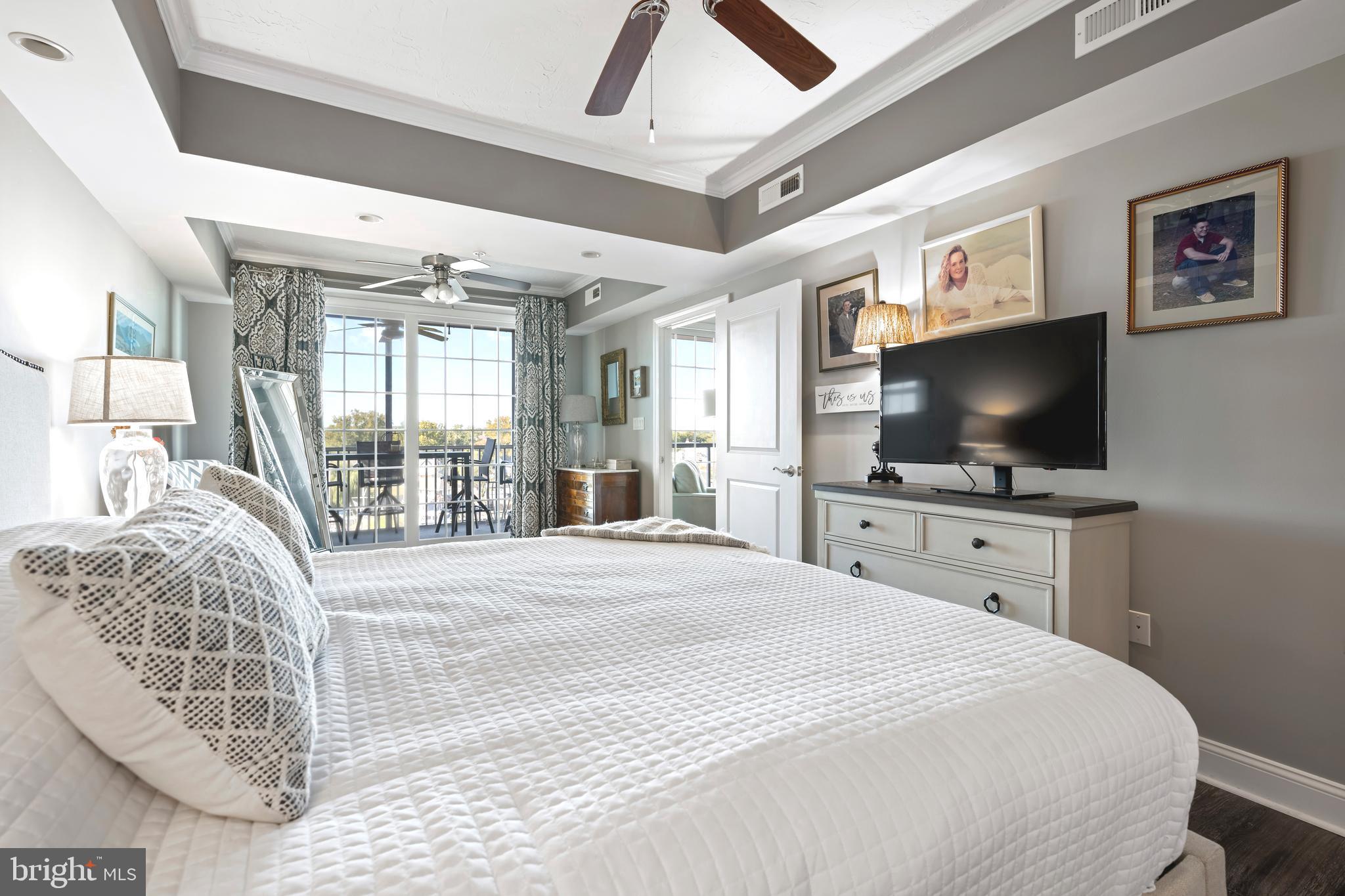 530 Riverside Drive, Unit 502 Salisbury, MD 21801 - Photo 20 of 42 Primary Bedroom with balcony access