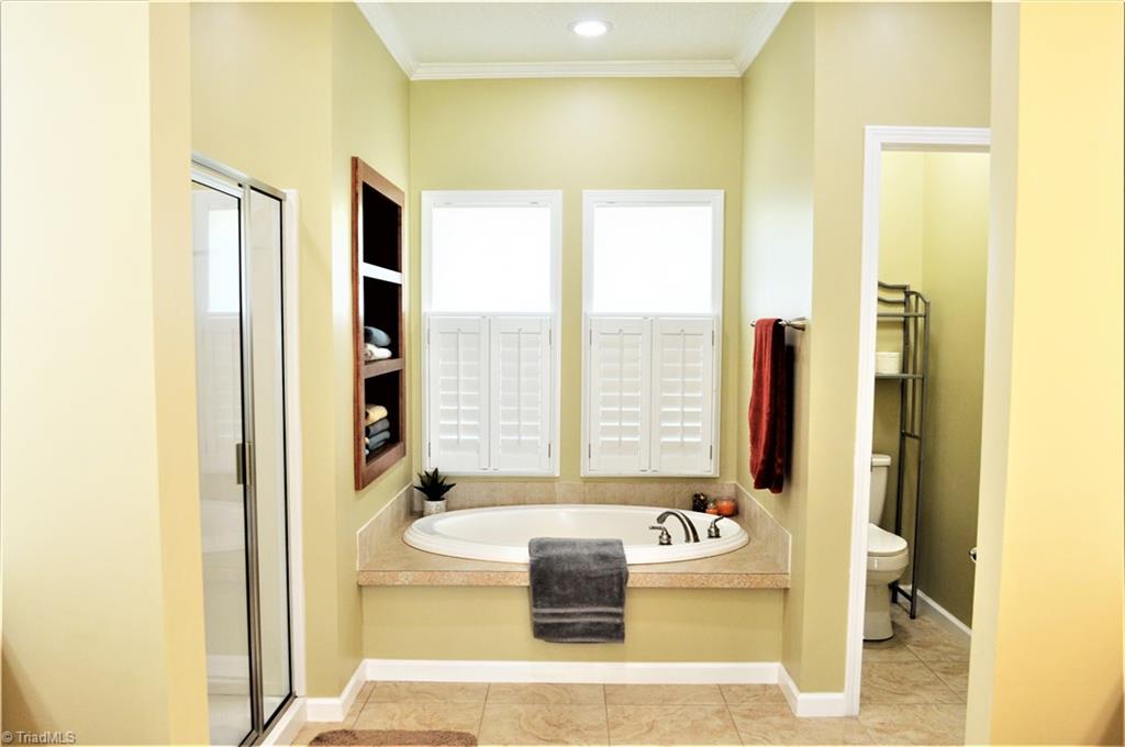 1387 Stewart Road Walnut Cove, NC 27052 - Photo 14 of 30 Master bath has garden tub and separate shower