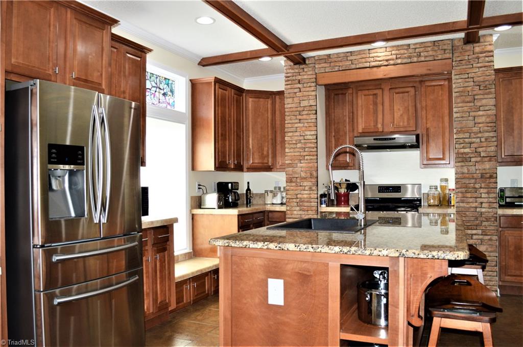 1387 Stewart Road Walnut Cove, NC 27052 - Photo 6 of 30 Large kitchen island with storage