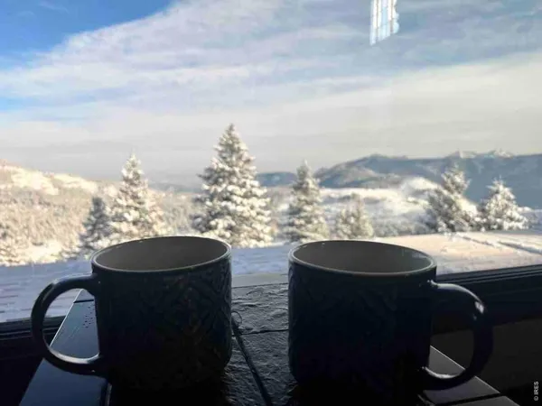 a view of a sky from a balcony