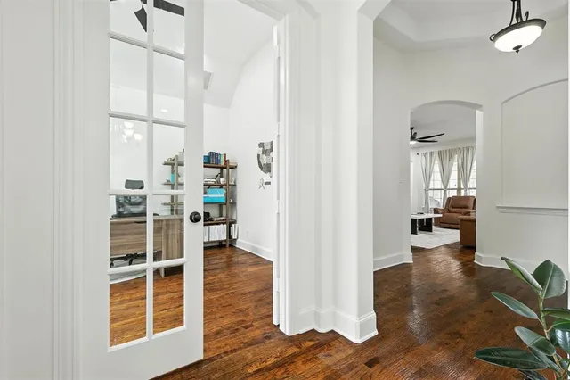 a view of a living room